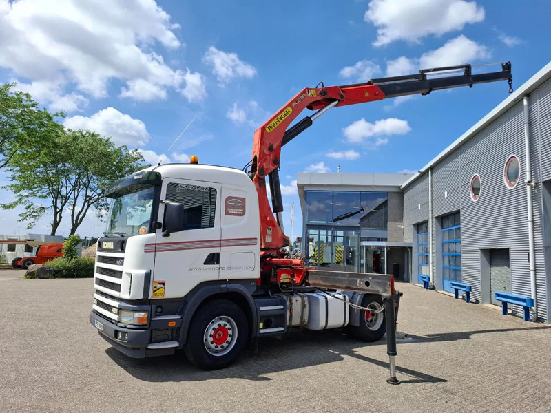 Scania 124G-420 / RETARDER / PALFINGER PK32080 / DOUBLE TANK / AIRCO / GOOD CONDITION / MANUAL / EURO-3 / 2004 - Tovornjak z dvigalom: slika 2 Scania 124G-420 / RETARDER / PALFINGER PK32080 / DOUBLE TANK / AIRCO / GOOD CONDITION / MANUAL / EURO-3 / 2004 - Tovornjak z dvigalom: slika 2