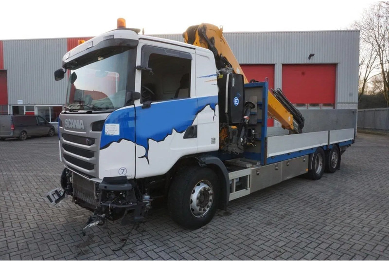 Scania G490 / ENGINE RUNNING / RETARDER / EFFER 255-5S CRANE REMOTE / PLATFORM / FULL-AIR / AUTOMATIC / EURO-6 / 2014 - Tovornjak z dvigalom: slika 1 Scania G490 / ENGINE RUNNING / RETARDER / EFFER 255-5S CRANE REMOTE / PLATFORM / FULL-AIR / AUTOMATIC / EURO-6 / 2014 - Tovornjak z dvigalom: slika 1
