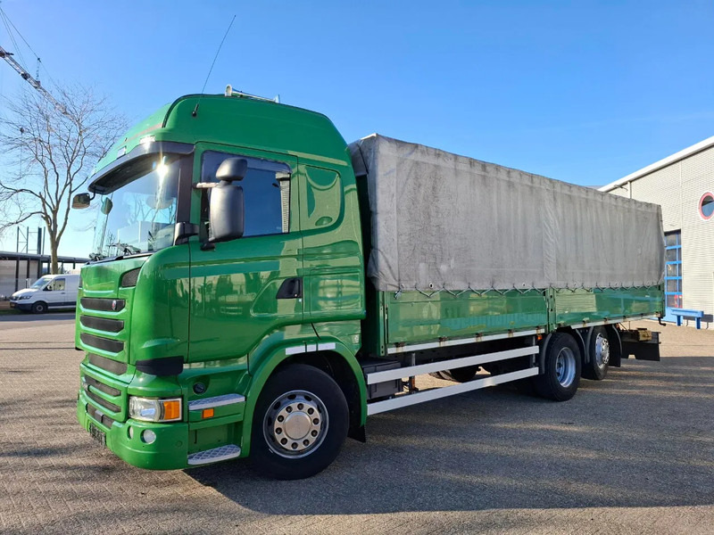 Scania R410 / GERMAN TRUCK / RETARDER / LIFT+LENKACHSE / SLIDING ROOF / SMART TACHO / PARK AIRCO / NAVI / LWDS / AUTOMATIC / EURO-6 / 2 - Tovornjak s ponjavo: slika 1 Scania R410 / GERMAN TRUCK / RETARDER / LIFT+LENKACHSE / SLIDING ROOF / SMART TACHO / PARK AIRCO / NAVI / LWDS / AUTOMATIC / EURO-6 / 2 - Tovornjak s ponjavo: slika 1