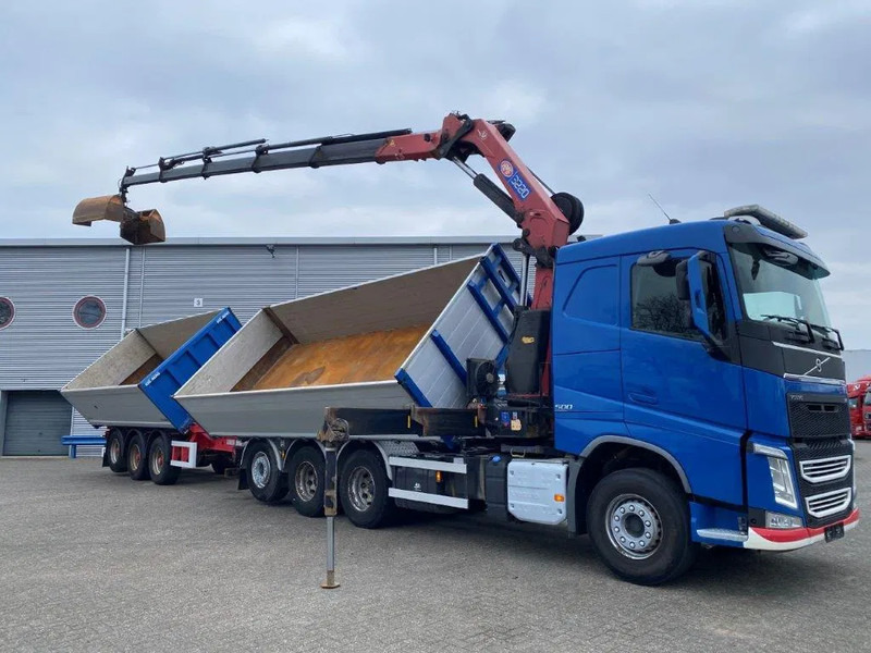 Volvo FH4-500 / HMF 3220K-RC / REMOTE / ROTATOR / 3SIDE TIPPER / DYNAMIC STEERING / ONLY:302623 KM / AUTOMATIC / EURO-6 / 2017 - Tovornjak z dvigalom: slika 4 Volvo FH4-500 / HMF 3220K-RC / REMOTE / ROTATOR / 3SIDE TIPPER / DYNAMIC STEERING / ONLY:302623 KM / AUTOMATIC / EURO-6 / 2017 - Tovornjak z dvigalom: slika 4