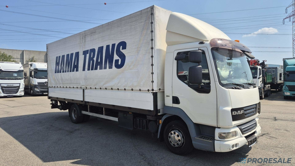 DAF FA LF 45.220 G12 EURO 5/EEV - valník s plachtou + hydraulické čelo BÄR - Tovornjak s ponjavo: slika 1 DAF FA LF 45.220 G12 EURO 5/EEV - valník s plachtou + hydraulické čelo BÄR - Tovornjak s ponjavo: slika 1