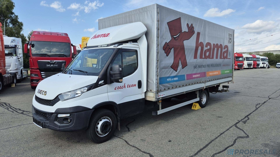 IVECO DAILY 70C17 EURO 6 - valník s plachtou + hydraulické čelo ZEPRO - Tovornjak s ponjavo: slika 2 IVECO DAILY 70C17 EURO 6 - valník s plachtou + hydraulické čelo ZEPRO - Tovornjak s ponjavo: slika 2