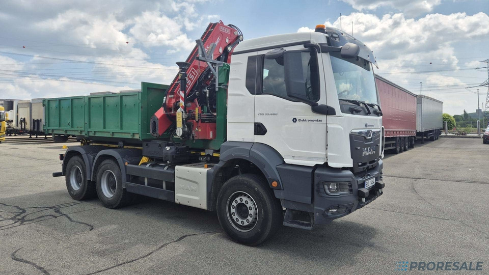 MAN TGS 480 6x4 EURO 6 / EVERLIFT kontejner + hydraulická ruka FASSI F255A.2.26 - Tovornjak s kesonom, Tovornjak z dvigalom: slika 1 MAN TGS 480 6x4 EURO 6 / EVERLIFT kontejner + hydraulická ruka FASSI F255A.2.26 - Tovornjak s kesonom, Tovornjak z dvigalom: slika 1