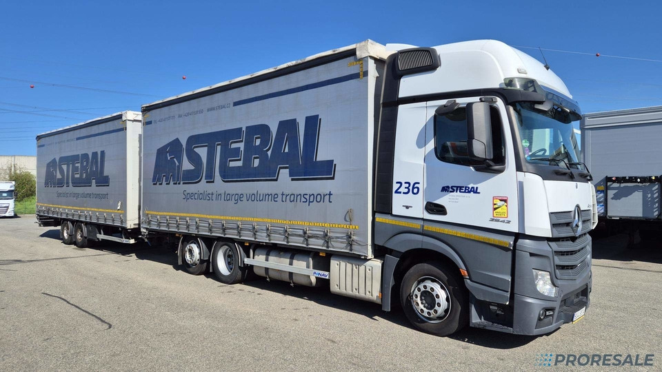 MERCEDES-BENZ ACTROS 2542 6X2 EURO 6 velkoobjemová souprava - prodejné jen s přívěsem PANAV P0465Z - cena je za celou soupravu - Tovornjak s ponjavo: slika 1 MERCEDES-BENZ ACTROS 2542 6X2 EURO 6 velkoobjemová souprava - prodejné jen s přívěsem PANAV P0465Z - cena je za celou soupravu - Tovornjak s ponjavo: slika 1