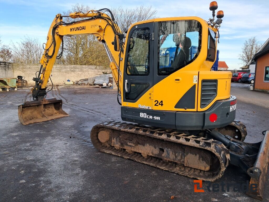 Gravemaskine Hyundai Robex 80 Cr 9A inkl. Sortergrab, tilt skovl og 3 skovle - Bager goseničar: slika 2 Gravemaskine Hyundai Robex 80 Cr 9A inkl. Sortergrab, tilt skovl og 3 skovle - Bager goseničar: slika 2
