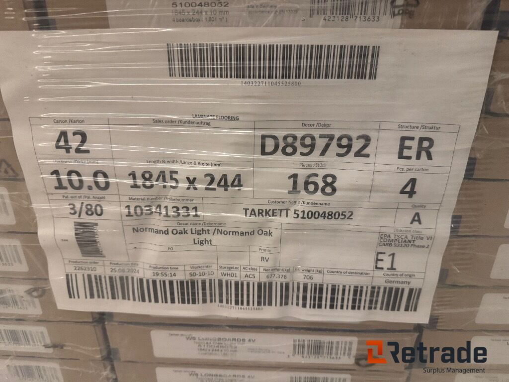 Laminat gulv Tarkett 1845x244x10mm (normand oak light) - Gradbena oprema: slika 5 Laminat gulv Tarkett 1845x244x10mm (normand oak light) - Gradbena oprema: slika 5