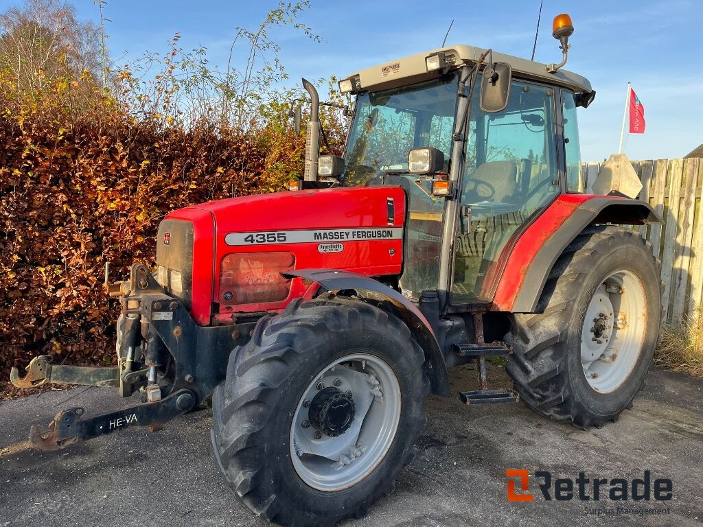 MASSEY FERGUSON MF 4355 4WD med HEVA frontlift. - Traktor: slika 1 MASSEY FERGUSON MF 4355 4WD med HEVA frontlift. - Traktor: slika 1