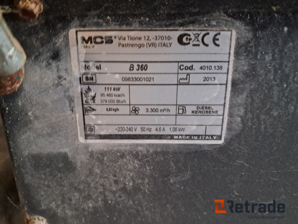 Varmekanon Master B 360 - Gradbeni grelec: slika 5 Varmekanon Master B 360 - Gradbeni grelec: slika 5