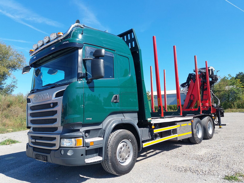Scania R490 6x4 Euro 6 Kurzholz Palfinger AHK (2) - Tovornjak za prevoz lesa, Tovornjak z dvigalom: slika 1 Scania R490 6x4 Euro 6 Kurzholz Palfinger AHK (2) - Tovornjak za prevoz lesa, Tovornjak z dvigalom: slika 1