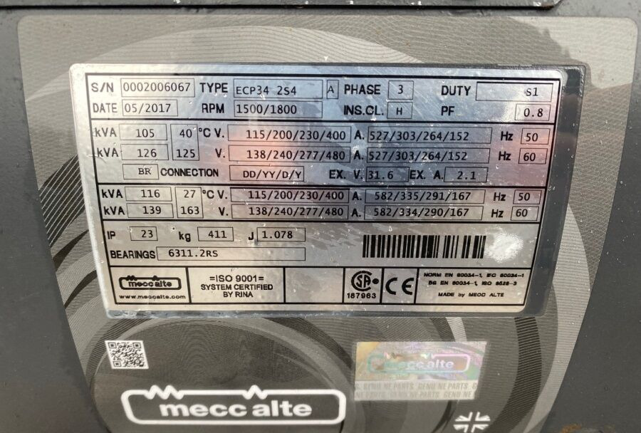 Diversen ECP34 2S4 - Iveco Engine,126kVA,New oils, filters, Mecc Alte ECP34 2S4 Diversen ECP34 2S4 - Iveco Engine,126kVA,New oils, filters, Mecc Alte ECP34 2S4 - Iveco Engine,126kVA,New oils, filters, Like New - Generator: slika 4 Diversen ECP34 2S4 - Iveco Engine,126kVA,New oils, filters, Mecc Alte ECP34 2S4 Diversen ECP34 2S4 - Iveco Engine,126kVA,New oils, filters, Mecc Alte ECP34 2S4 - Iveco Engine,126kVA,New oils, filters, Like New - Generator: slika 4