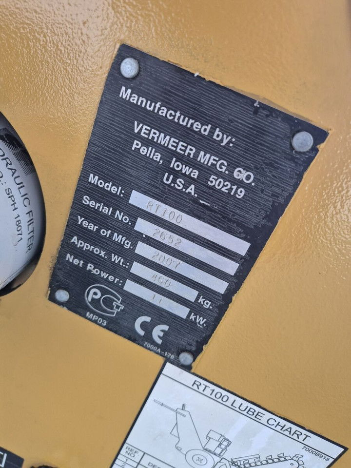 Rovokopač Vermeer RT 100 / Trench SAW / Mini Chain Excavator / IDE AL FOR Cables: slika 15