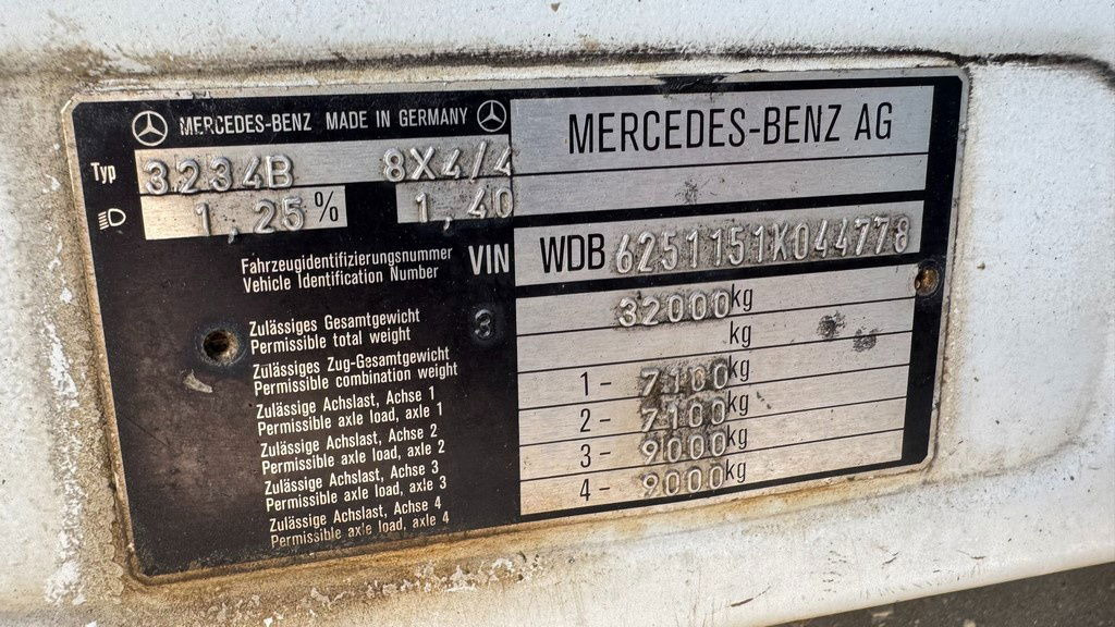 Tovornjak-šasija Mercedes-Benz SK 3234 8x4 chassis: slika 26
