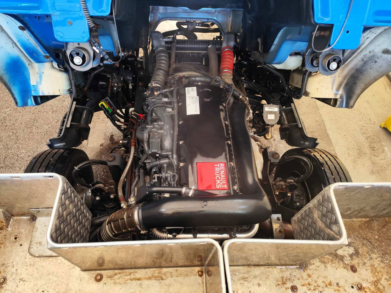 Kontejnerski tovornjak/ Tovornjak z zamenljivim tovoriščem Renault 16.280 4X2 meiller absetz tipper: slika 22