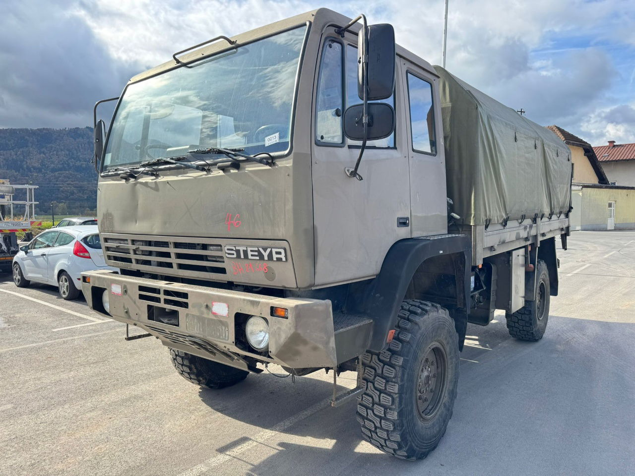 Steyr 12M18 4X4 stake body - truck - Tovornjak s ponjavo: slika 1 Steyr 12M18 4X4 stake body - truck - Tovornjak s ponjavo: slika 1