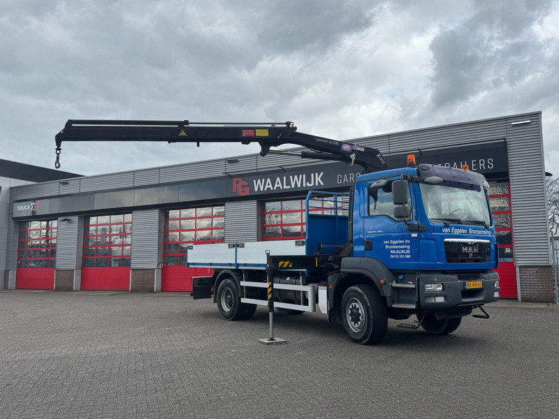 MAN TGM 18-290 4x4 Kraan met Open laadbak HMF Kraan 13 T - Tovornjak z dvigalom: slika 1 MAN TGM 18-290 4x4 Kraan met Open laadbak HMF Kraan 13 T - Tovornjak z dvigalom: slika 1