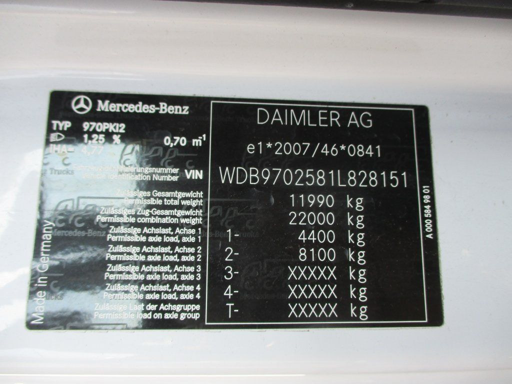 Mercedes-Benz Atego 1222  1 Liege LBW lizing Mercedes-Benz Atego 1222  1 Liege LBW: slika 18