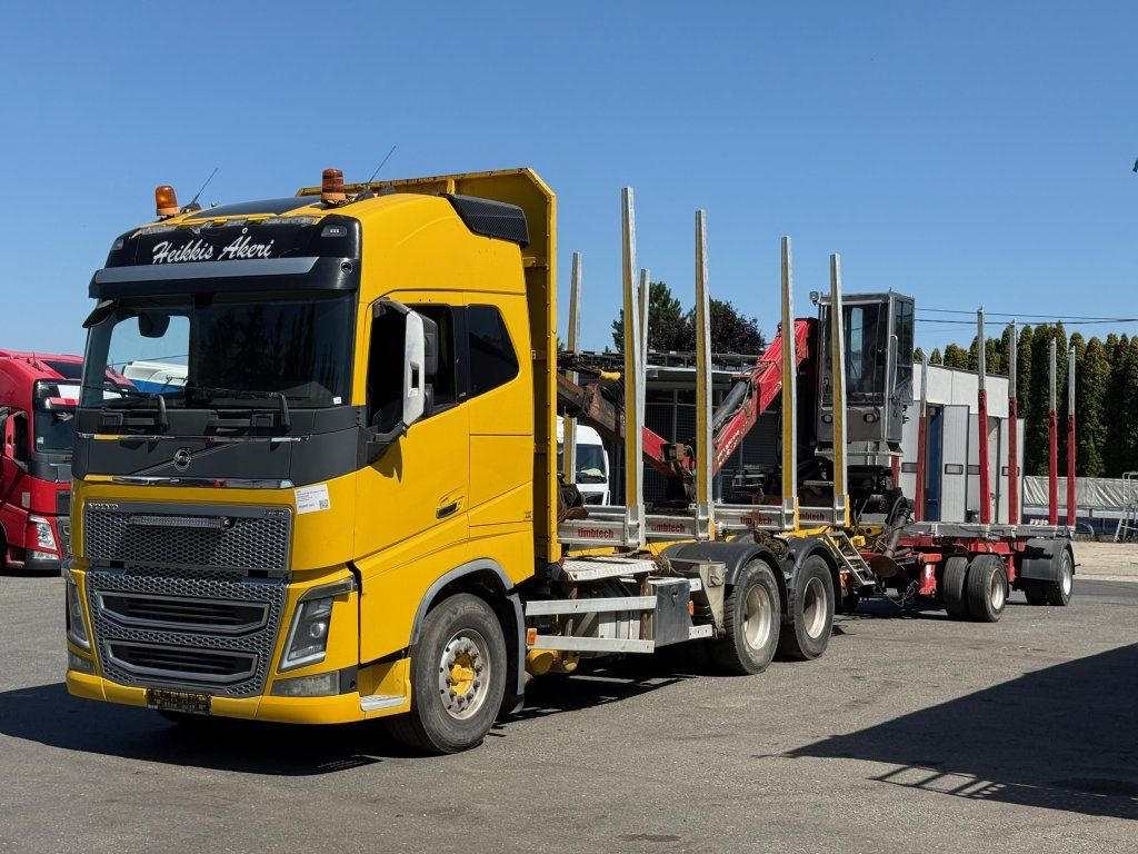 Volvo FH 16 750 6x4 + Fliegl - Tovornjak za prevoz lesa, Tovornjak z dvigalom: slika 1 Volvo FH 16 750 6x4 + Fliegl - Tovornjak za prevoz lesa, Tovornjak z dvigalom: slika 1