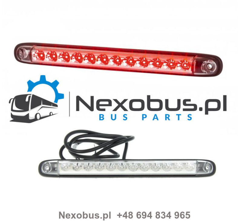 Lampa tył stop/pozycja Vanhool TX biały klosz - Zadnje luči za Avtobus: slika 1 Lampa tył stop/pozycja Vanhool TX biały klosz - Zadnje luči za Avtobus: slika 1