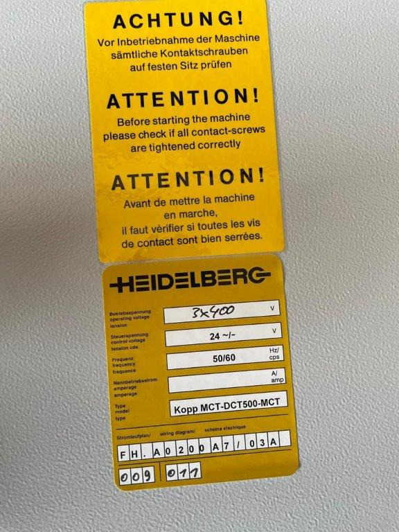 Heidelberg Stahlfolder MCT-DCT500-MCT coupling module - Stroj za zgibanje: slika 2 Heidelberg Stahlfolder MCT-DCT500-MCT coupling module - Stroj za zgibanje: slika 2