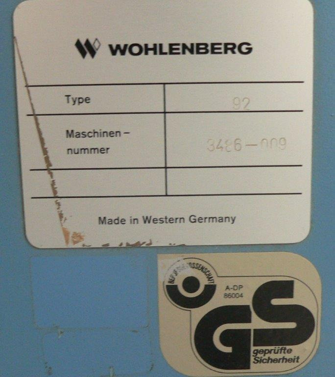 High-speed cutter Wohlenberg WP 92 SPM - Stroj za rezanje papirja: slika 2 High-speed cutter Wohlenberg WP 92 SPM - Stroj za rezanje papirja: slika 2