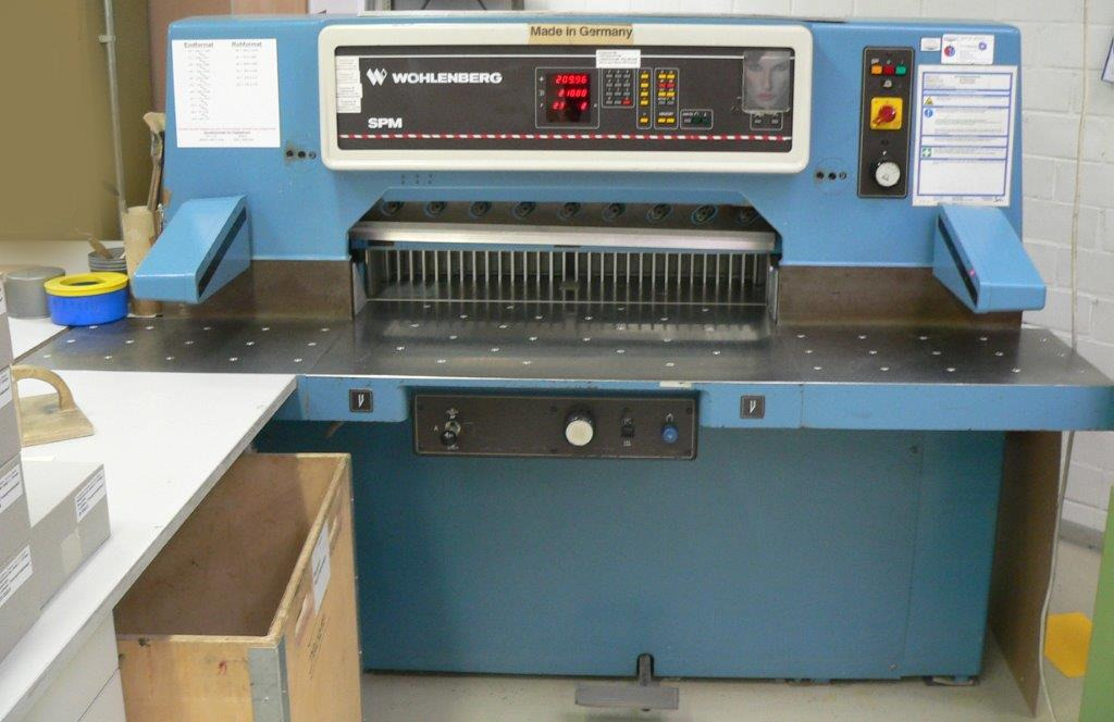 High-speed cutter Wohlenberg WP 92 SPM - Stroj za rezanje papirja: slika 1 High-speed cutter Wohlenberg WP 92 SPM - Stroj za rezanje papirja: slika 1