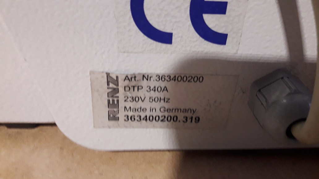 Semi-automatic table punching machine Christian Renz DTP 340 A with calendar tooling - Tiskarski stroj: slika 5 Semi-automatic table punching machine Christian Renz DTP 340 A with calendar tooling - Tiskarski stroj: slika 5