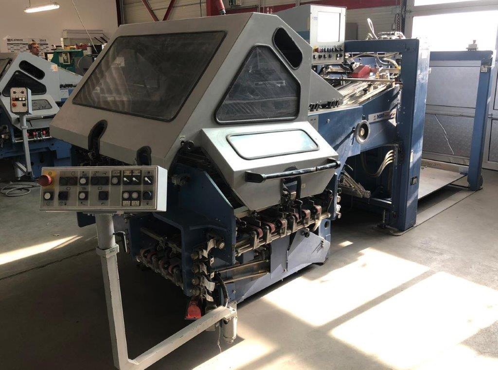 Semi-automatic adjustable combination folding machine MBO K 800.1-SKTL-4-FP from Bj. 2003 - Stroj za zgibanje: slika 1 Semi-automatic adjustable combination folding machine MBO K 800.1-SKTL-4-FP from Bj. 2003 - Stroj za zgibanje: slika 1