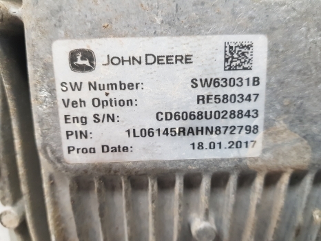 John Deere 6145r Engine Control Unit Re548097, Re580347, Sw63031b - ECU za Traktor: slika 2 John Deere 6145r Engine Control Unit Re548097, Re580347, Sw63031b - ECU za Traktor: slika 2