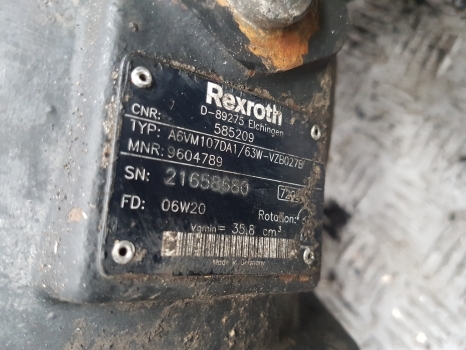 Manitou Mrt2540 Drive Motor, Reducer Rextroth A6vm107da1/63w-vzb027b, 9604789 - Hidravlična črpalka za Teleskopski viličar: slika 2 Manitou Mrt2540 Drive Motor, Reducer Rextroth A6vm107da1/63w-vzb027b, 9604789 - Hidravlična črpalka za Teleskopski viličar: slika 2
