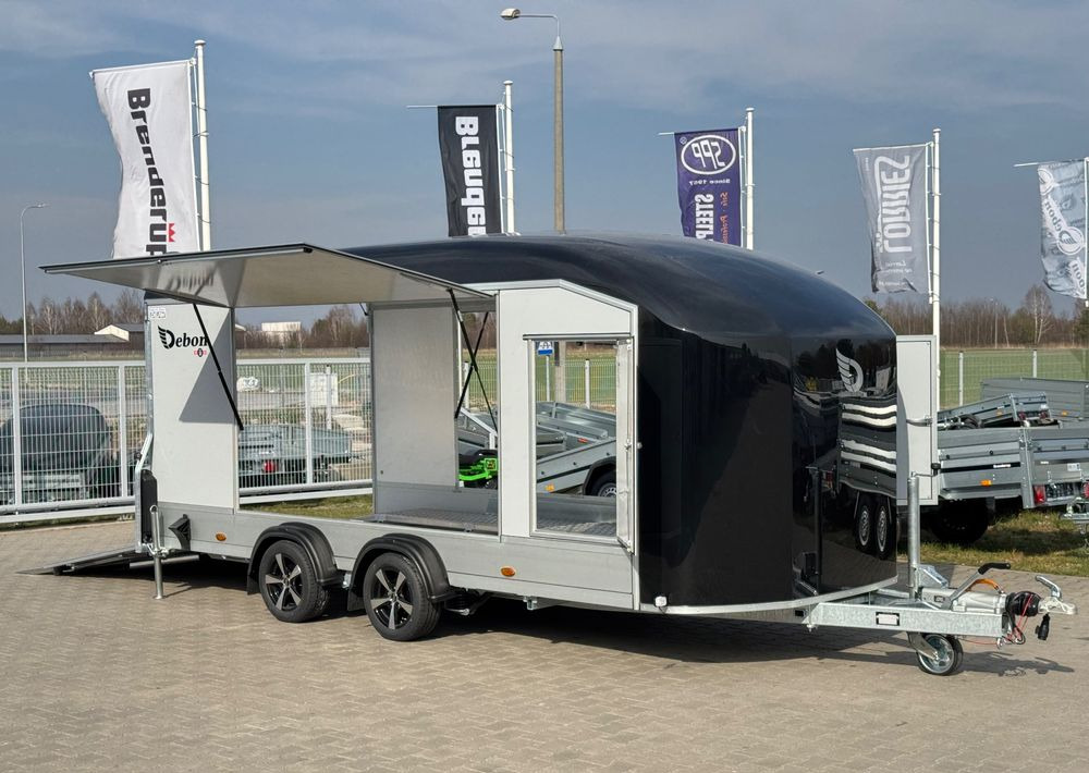 Debon C1000 - kryta laweta | 490 x 202 cm / 3500kg / felgi ALU / wciągarka elektryczna - Prikolica zabojnik: slika 1 Debon C1000 - kryta laweta | 490 x 202 cm / 3500kg / felgi ALU / wciągarka elektryczna - Prikolica zabojnik: slika 1