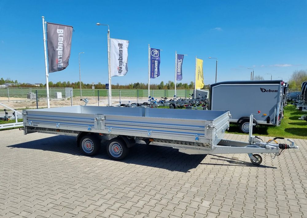 Stema Przyczepa 510x213 cm ALU 3,5T hamowana - Plato/ Tovorna prikolica: slika 1 Stema Przyczepa 510x213 cm ALU 3,5T hamowana - Plato/ Tovorna prikolica: slika 1