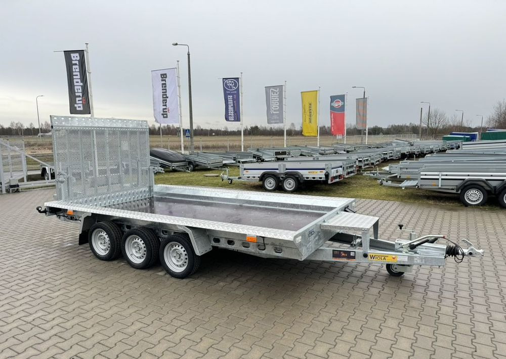 WIOLA Wiola B3540 MAX - 400 x 170 cm | 2546kg ładowności | trap stalowy | 3-osiowa budowlanka - Prikolica za prevoz strojev: slika 1 WIOLA Wiola B3540 MAX - 400 x 170 cm | 2546kg ładowności | trap stalowy | 3-osiowa budowlanka - Prikolica za prevoz strojev: slika 1