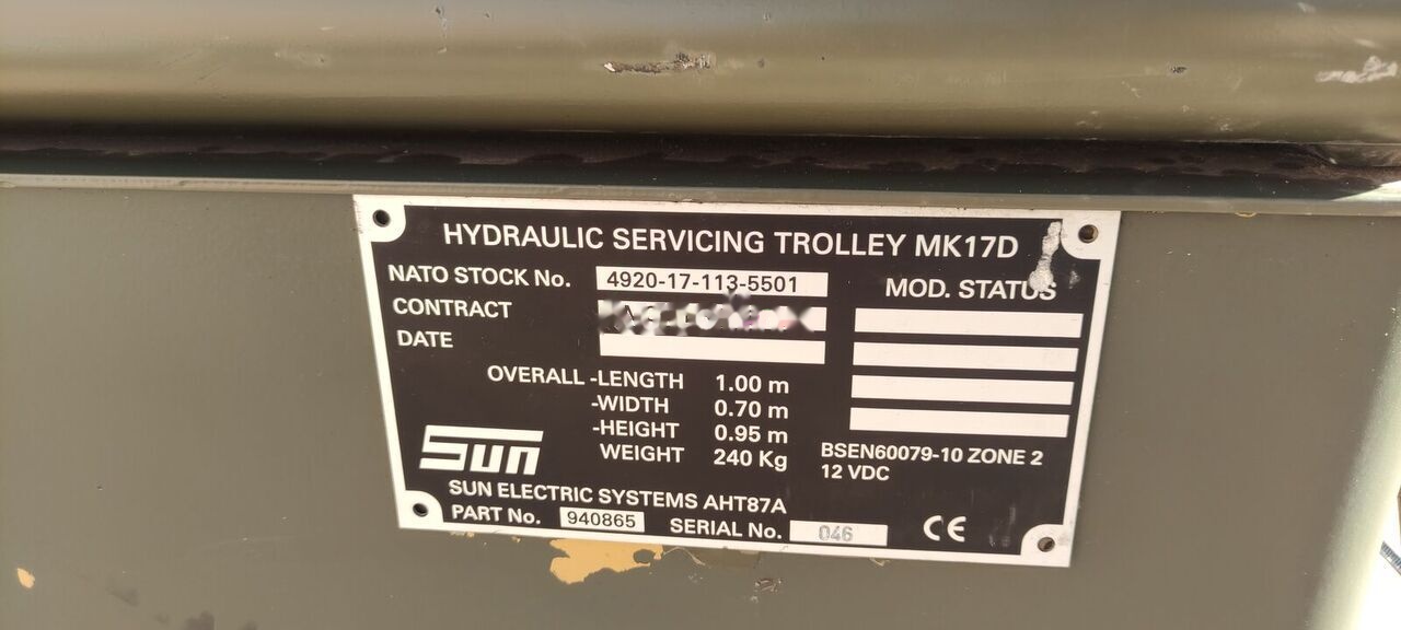 SUN AHT87A - Zemeljski agregat GPU: slika 4 SUN AHT87A - Zemeljski agregat GPU: slika 4