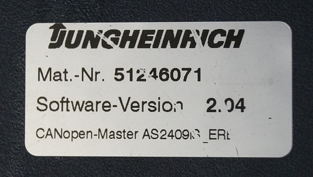 Jungheinrich 51206665 | Rij/hef regeling Drive/lift controller AS2409 i S Index - ECU za Oprema za rokovanje z materiali: slika 3 Jungheinrich 51206665 | Rij/hef regeling Drive/lift controller AS2409 i S Index - ECU za Oprema za rokovanje z materiali: slika 3