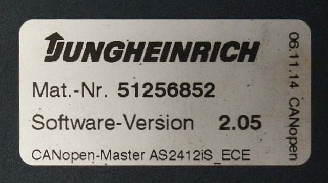 Jungheinrich 51226801 | Rij/hef/stuur regeling drive/lift/steering controller A - ECU za Oprema za rokovanje z materiali: slika 3 Jungheinrich 51226801 | Rij/hef/stuur regeling drive/lift/steering controller A - ECU za Oprema za rokovanje z materiali: slika 3