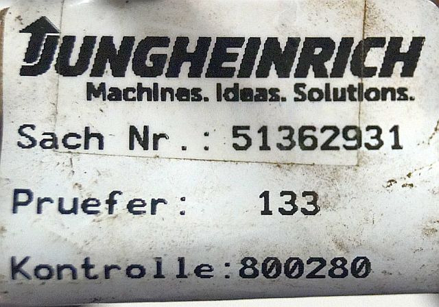 Jungheinrich 51362931 | Kabelboom Wiring loom Kabelboom Wiring loom - Električni sistem za Oprema za rokovanje z materiali: slika 2 Jungheinrich 51362931 | Kabelboom Wiring loom Kabelboom Wiring loom - Električni sistem za Oprema za rokovanje z materiali: slika 2