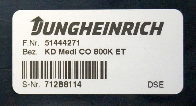 Jungheinrich 51444271 | Display KD Medi CO 800K ET sn. 712B8114 - Armaturna plošča za Oprema za rokovanje z materiali: slika 3 Jungheinrich 51444271 | Display KD Medi CO 800K ET sn. 712B8114 - Armaturna plošča za Oprema za rokovanje z materiali: slika 3