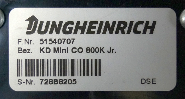 Jungheinrich 51540707 | Display KD mini Co 800K Jr. sn. 728B8205 - Armaturna plošča za Oprema za rokovanje z materiali: slika 3 Jungheinrich 51540707 | Display KD mini Co 800K Jr. sn. 728B8205 - Armaturna plošča za Oprema za rokovanje z materiali: slika 3