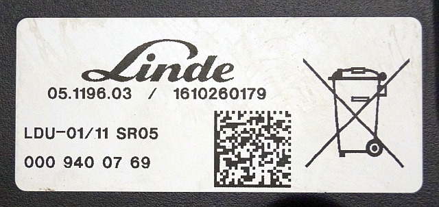Linde 0009400769 | Display LDU-01/11 SR04 1610260179 from Linde R14HD-01 year 2 - Armaturna plošča za Oprema za rokovanje z materiali: slika 3 Linde 0009400769 | Display LDU-01/11 SR04 1610260179 from Linde R14HD-01 year 2 - Armaturna plošča za Oprema za rokovanje z materiali: slika 3