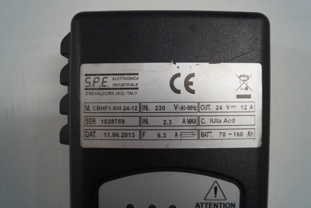 SPE unknown | battery charger 24V12A type CBHF1-SM24-12 IUIA Acd battery 70-160A battery charger 24V12A type CBHF1-SM24-12 IUIA Acd battery 70-160Ah - Akumulator za Oprema za rokovanje z materiali: slika 2 SPE unknown | battery charger 24V12A type CBHF1-SM24-12 IUIA Acd battery 70-160A battery charger 24V12A type CBHF1-SM24-12 IUIA Acd battery 70-160Ah - Akumulator za Oprema za rokovanje z materiali: slika 2