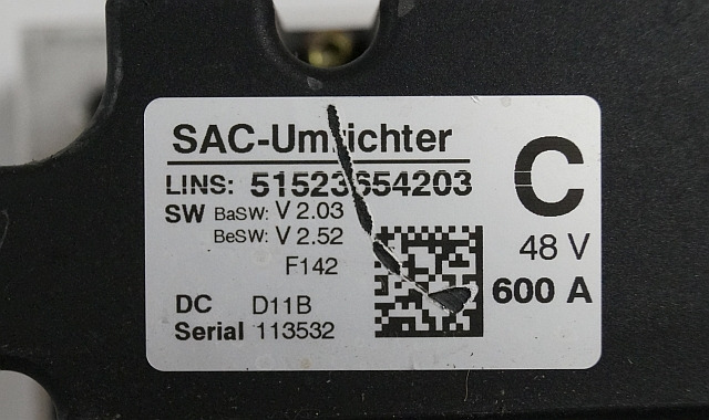 Still 51523654203 | Controller 48V/600A V2,03 V2,52 sn. 113532 from Still FMX12 - ECU za Oprema za rokovanje z materiali: slika 2 Still 51523654203 | Controller 48V/600A V2,03 V2,52 sn. 113532 from Still FMX12 - ECU za Oprema za rokovanje z materiali: slika 2