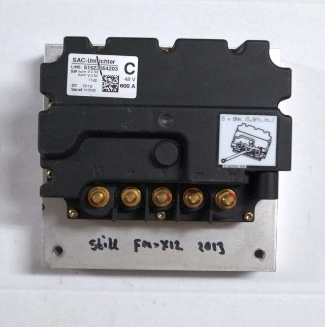 Still 51523654203 | Controller 48V/600A V2,03 V2,52 sn. 113532 from Still FMX12 - ECU za Oprema za rokovanje z materiali: slika 1 Still 51523654203 | Controller 48V/600A V2,03 V2,52 sn. 113532 from Still FMX12 - ECU za Oprema za rokovanje z materiali: slika 1