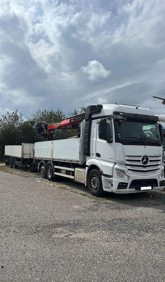 Mercedes-Benz ACTROS 2545 / 6x2 / HDS Palfinger PK 20.501 sterowany radiowo / Przyczepa w zestawie / Euro6/ Przebieg 340 000km - Tovornjak s kesonom, Tovornjak z dvigalom: slika 1 Mercedes-Benz ACTROS 2545 / 6x2 / HDS Palfinger PK 20.501 sterowany radiowo / Przyczepa w zestawie / Euro6/ Przebieg 340 000km - Tovornjak s kesonom, Tovornjak z dvigalom: slika 1