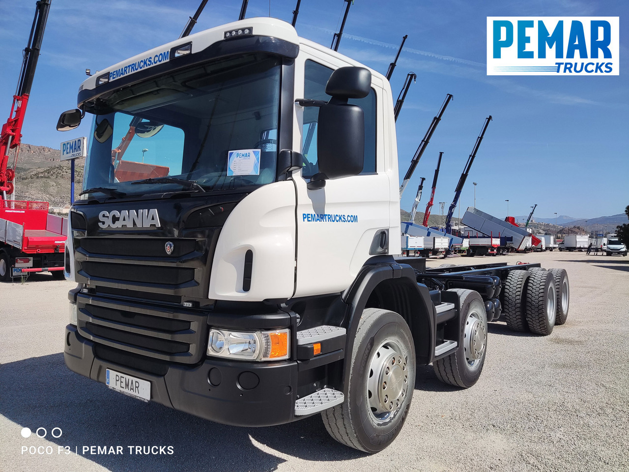 SCANIA P 410 8X4 CHASIS EURO 6 - Tovornjak-šasija: slika 1 SCANIA P 410 8X4 CHASIS EURO 6 - Tovornjak-šasija: slika 1