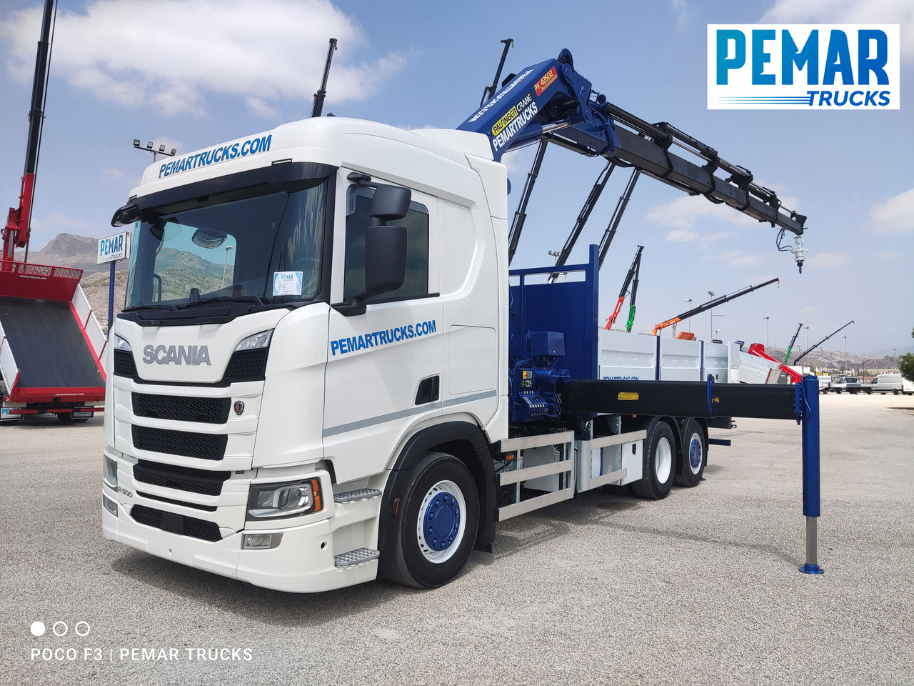 Tovornjak z dvigalom SCANIA R 500 6X2 GRUA CAJA FIJA EURO 6: slika 1