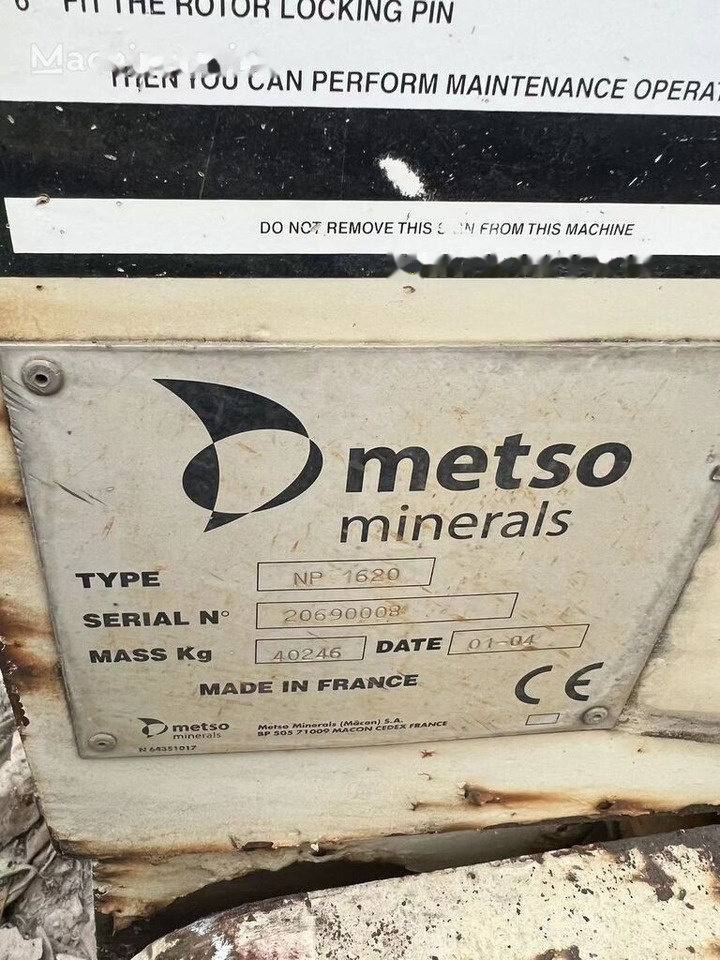 Metso Nordberg NP1620 Impact Crusher - Udarni drobilec: slika 2 Metso Nordberg NP1620 Impact Crusher - Udarni drobilec: slika 2