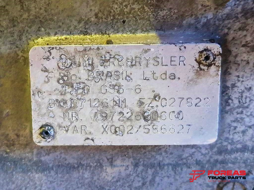 Menjalnik za Tovornjak MERCEDES-BENZ ATEGO II G 56-6: slika 10 Menjalnik za Tovornjak MERCEDES-BENZ ATEGO II G 56-6: slika 10