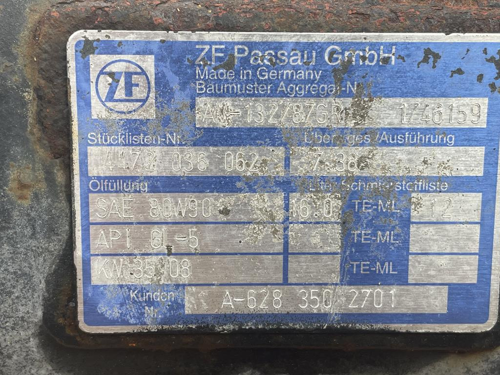 ZF FOR BUS - Α 628 350 2701 - Transmission za Avtobus: slika 5 ZF FOR BUS - Α 628 350 2701 - Transmission za Avtobus: slika 5