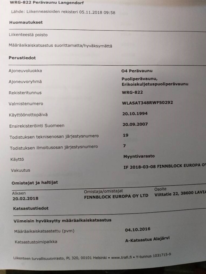 Nizko noseča polprikolica Langendorf Satbue 30/36: slika 15 Nizko noseča polprikolica Langendorf Satbue 30/36: slika 15