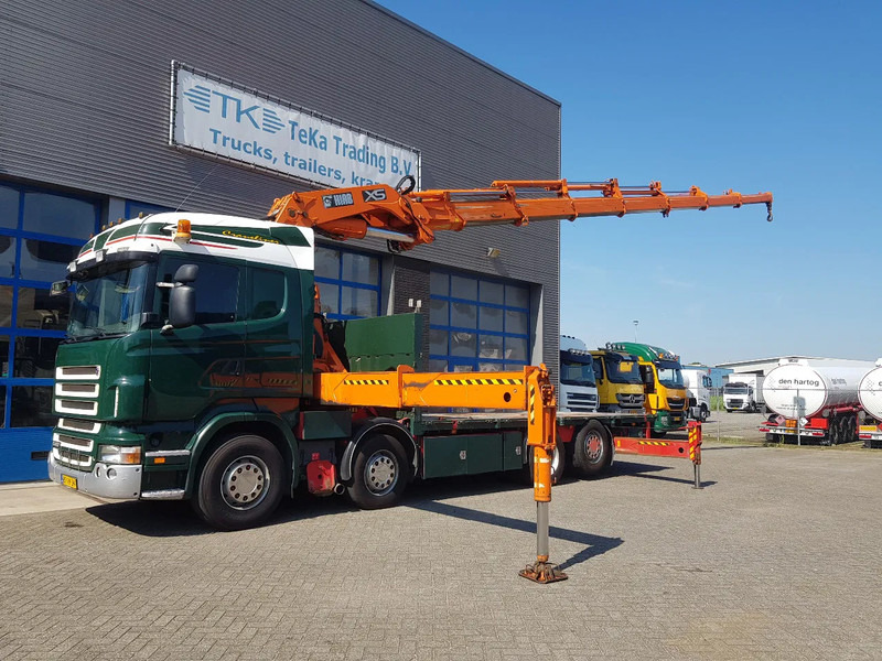 Scania R420 8x2 HIAB 800E-7 Hipro 80 ton/meter Winch Retarder - Tovornjak z dvigalom: slika 1 Scania R420 8x2 HIAB 800E-7 Hipro 80 ton/meter Winch Retarder - Tovornjak z dvigalom: slika 1